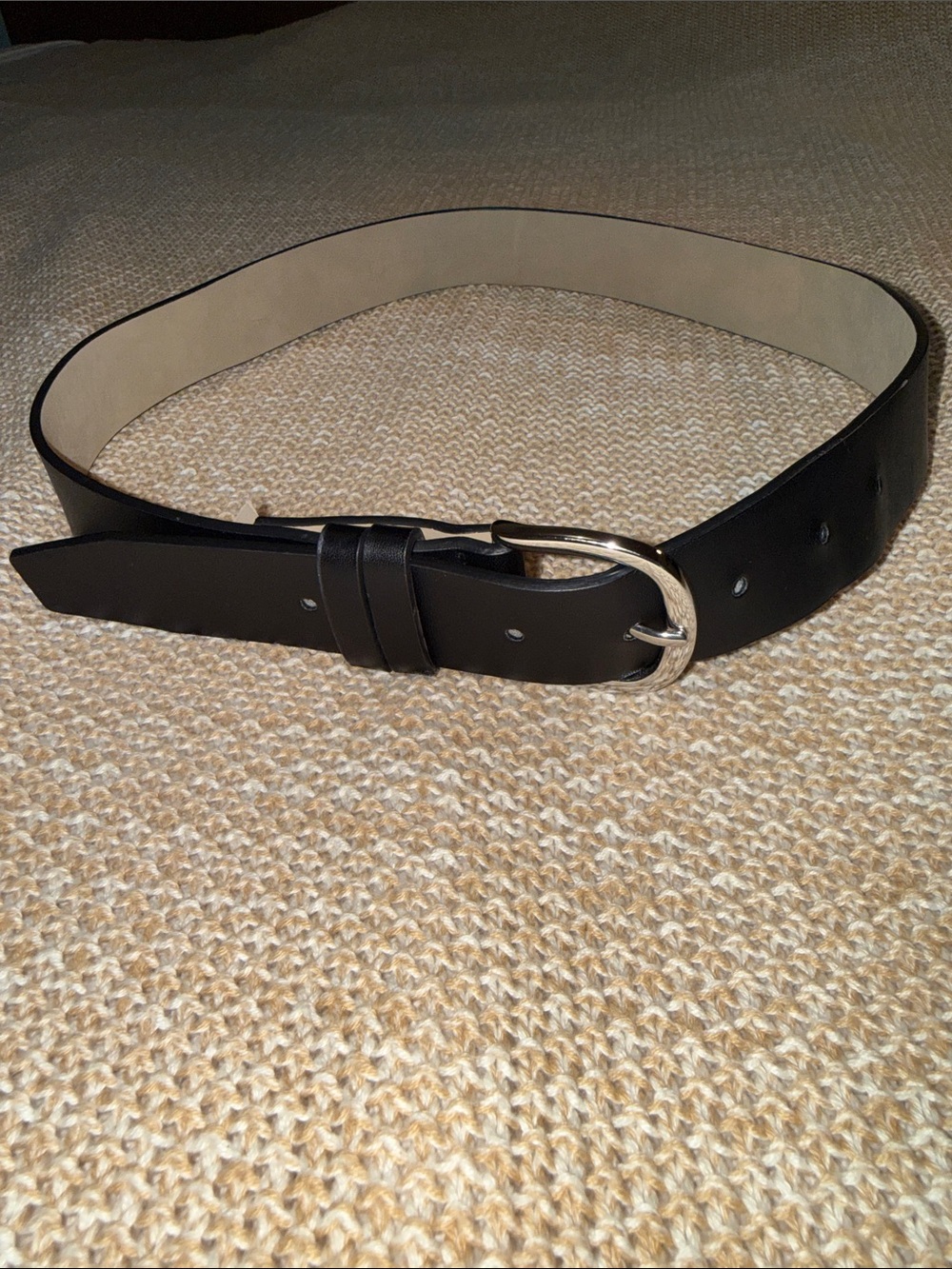 Target Black Women's Belt with Silver-Tone Buckle